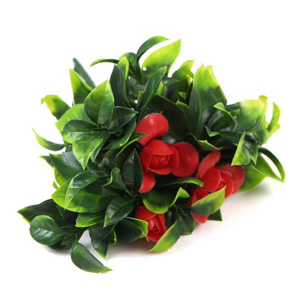 UV Resistant Artificial Flower Stems Leaf Design 30cm Faux Foliage Tree