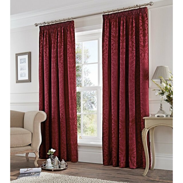 Cotton Blend Room Darkening Curtain Pair