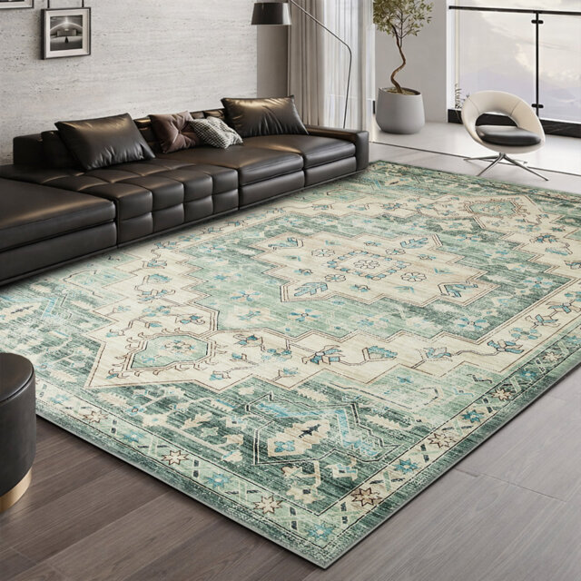 Vintage Oriental Area Rug – Living Room Large Rug for Cozy and Stylish Space