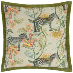 Scottsboro Abstract Green Square Cushion