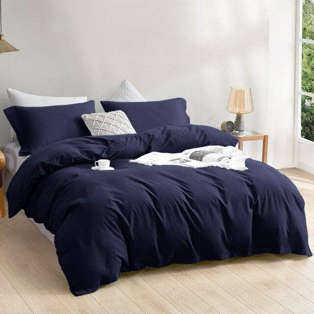 Luxury 4-Piece Microfiber Duvet Cover Complete Set