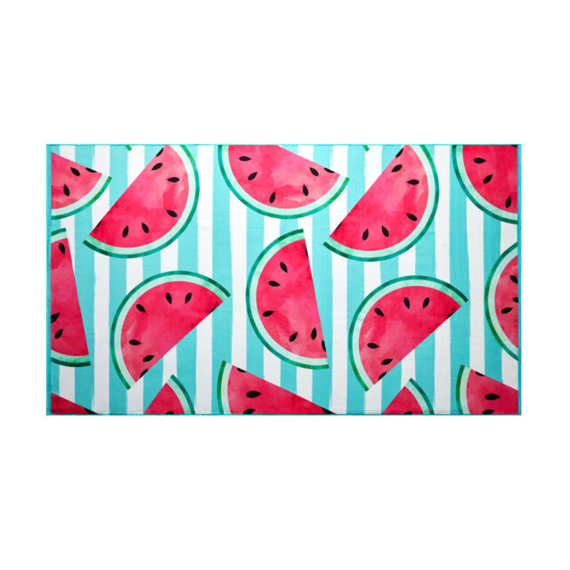 Sand-Free Microfibre Printed Beach Towel, Quick Dry & Lightweight – Large 180cm x 100cm, Perfect for Travel, Pool & Gym