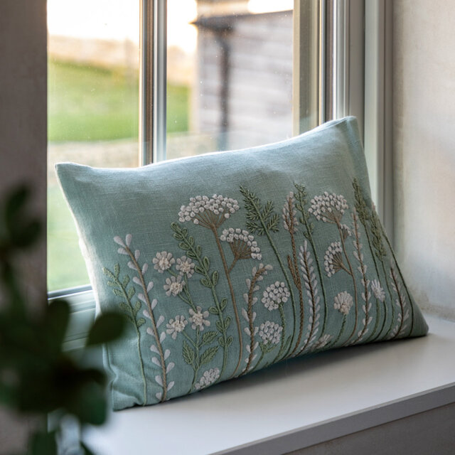 Animal Print Blue Square Cushion
