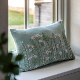 Animal Print Blue Square Cushion