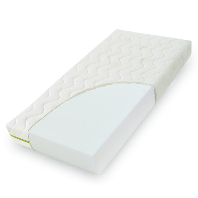 Enhanced Hypoallergenic Fibre Core Bamboo Cot Mattress 120 X 60 Cm