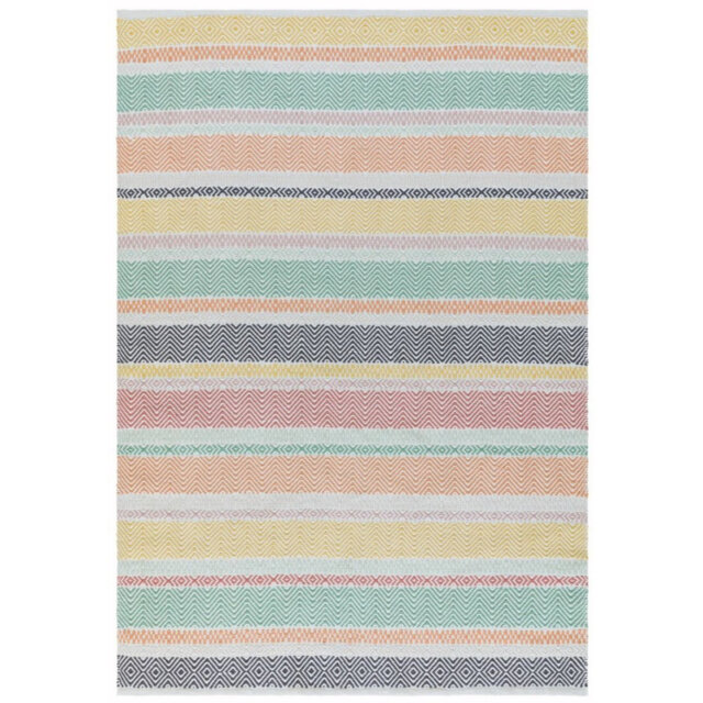 Outdoor Rug Geometric Striped Rug For Patio 2Mm Modern Rug