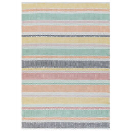 Navasota Geometric Recycled P.E.T Hand Knotted Indoor / Outdoor Area Rug