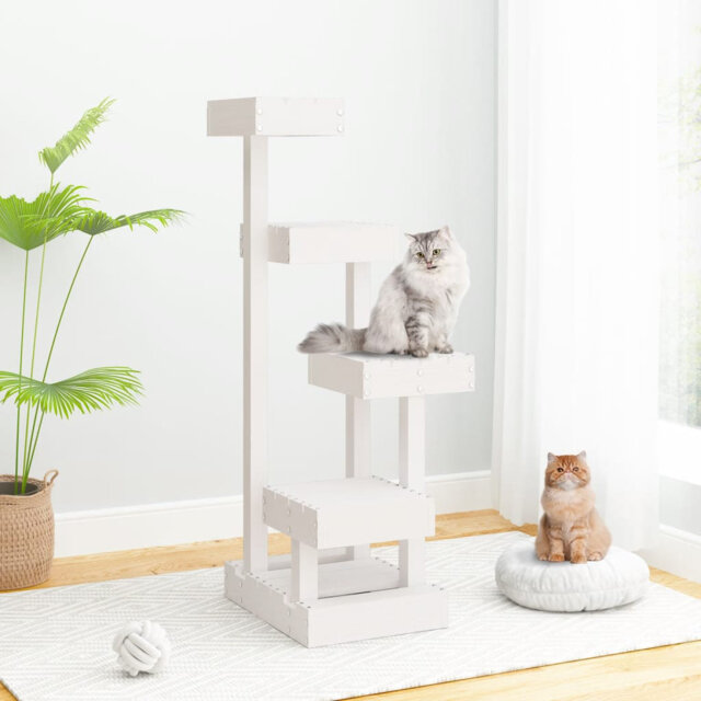Lassen Cat Tree 45,5x49x103 cm Solid Wood Pine