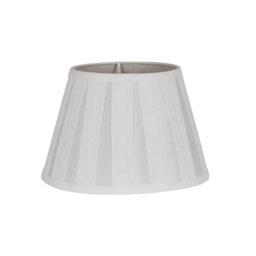 Ethel 9cm H Silk Drum Lamp Shade in White