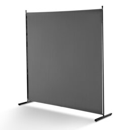 6FT Room Divider Single Panel Fabric Room Screen for Office Bedroom Black