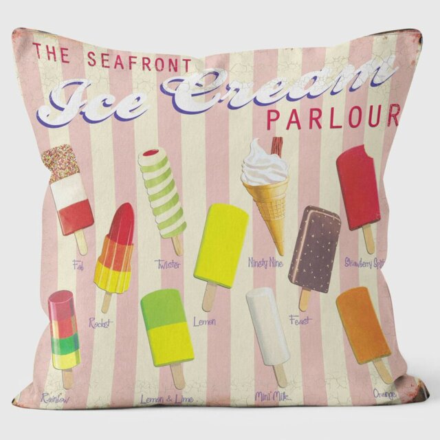 Ice Cream Parlour - Martin Wiscombe - Art Print Cushion