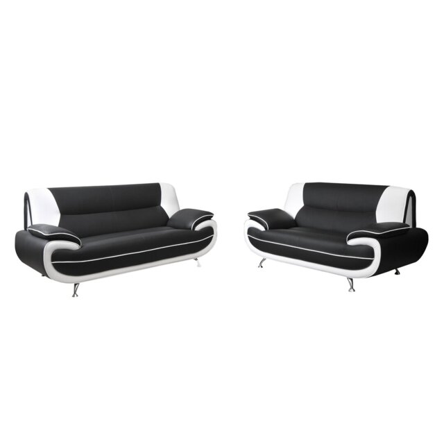 Hartle 2 - Piece Faux Leather Living Room Set