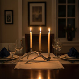 Antler 3 Candles Holder