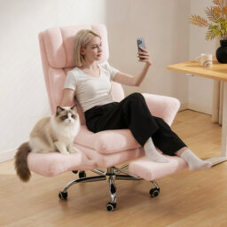 Desk Office Chair, Big and Tall Ergonomic Office Chair, 200KG Adjustable High Back Computer Chair,Executive Swivel Chair with Footrest and Lumbar Supp