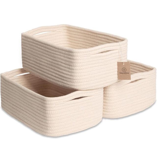 Highland Dunes Cotton Decorative Basket