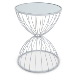Jolie Glass Top End Table