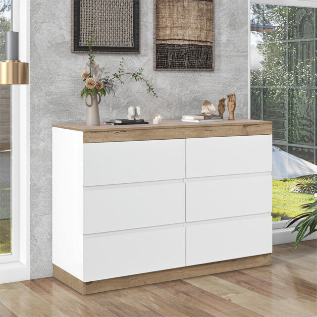 Siedeboard Chest Of Drawers With 6 Drawers