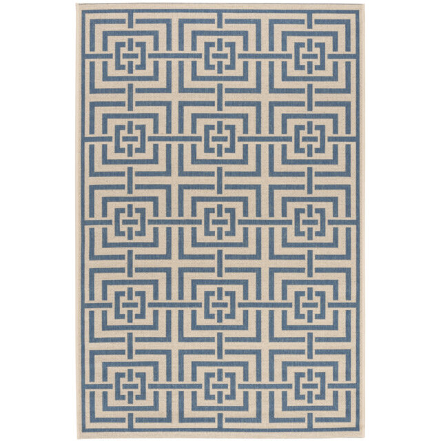 Dubay Geometric Hand Woven Indoor / Outdoor Area Rug