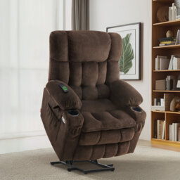 Dual Motor Lift Assist Riser Recliner with Massage