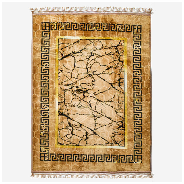 MARBLE GREEK MINK FAUX FUR RUG RUGS 160X230 NATURAL