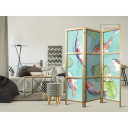 171cm H Solid Wood Folding Room Divider