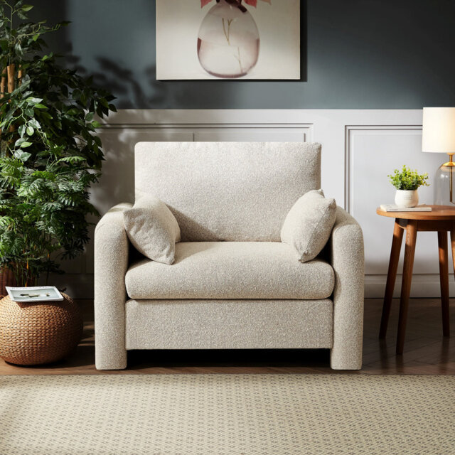 Shorewood Textured Fabric Armchair