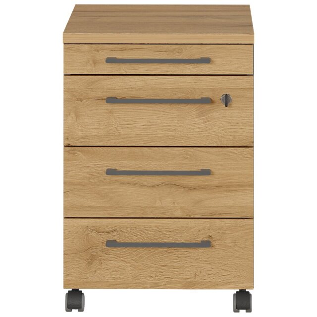 Miabella 41cm Wide 4 -Drawer Mobile File Cabinet