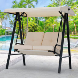 2 Person Porch Swing with Canopy