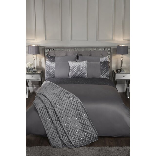 Glamour Microfiber Solid Colour Duvet Cover Set with Pillow Shams