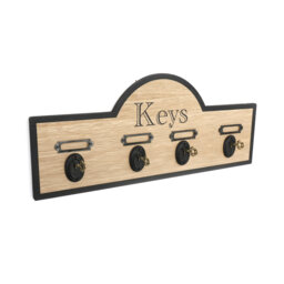 MDF Wall Organizer with Key Hooks