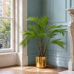 90cm Faux Palm Tree in Metal Planter