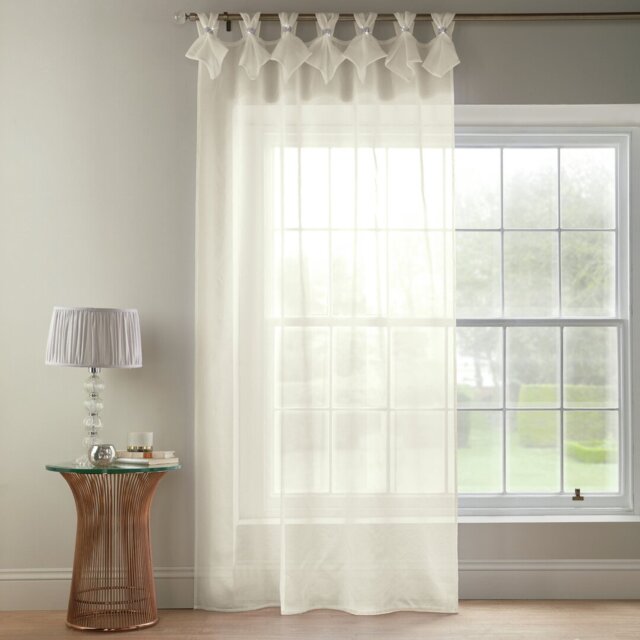 Aoibhne Tiara Tab Top Sheer Curtain Panel
