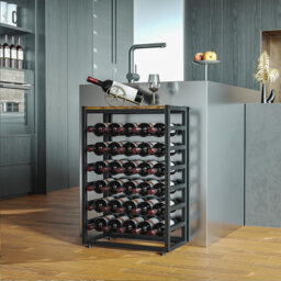 Beisel Floor Wine Bottle & Glass Rack