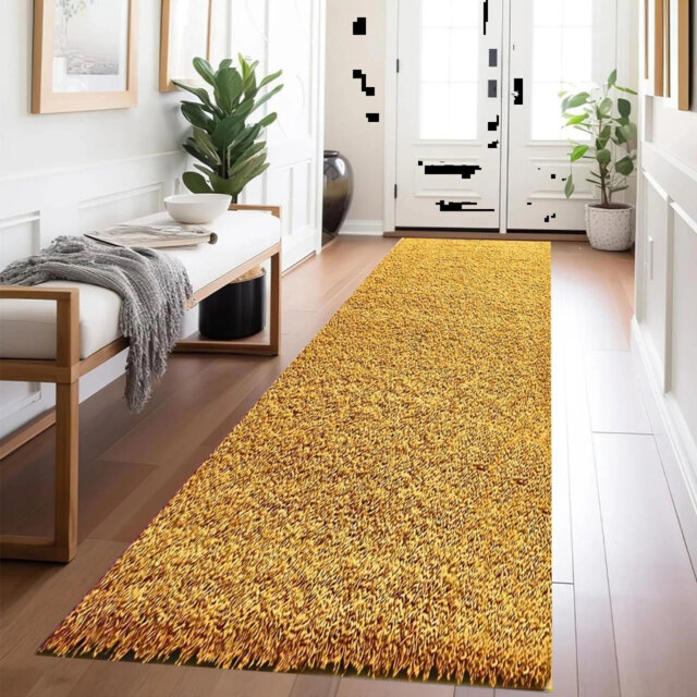 Modern Living Room Thick Large Shaggy Rug Bedroom Round Fluffy Carpet Hallway Runner Rug