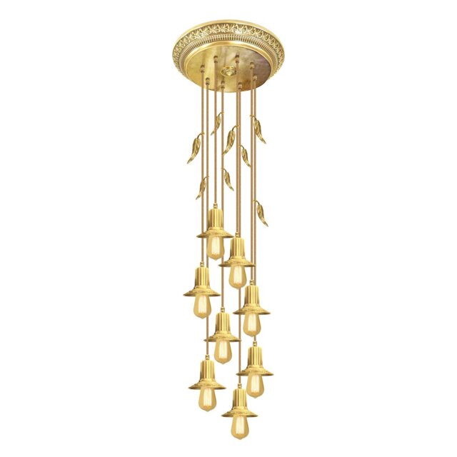 Fortin 8 - Light Candle Style LED Chandelier