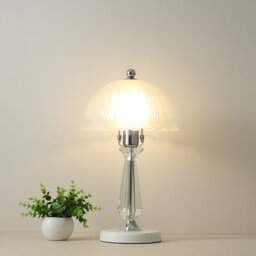 Lopezville 42cm White/Silver Table Lamp