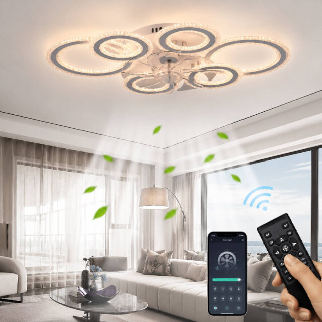 Elora 76cm LED Dimmable Reversible Flush Mount Ceiling Fan with Lights and Remote