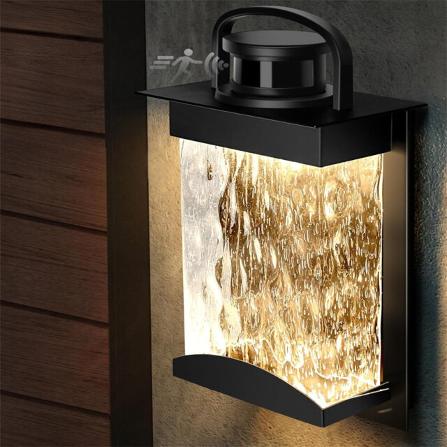 Matte Black Integrated LED Outdoor Sconce