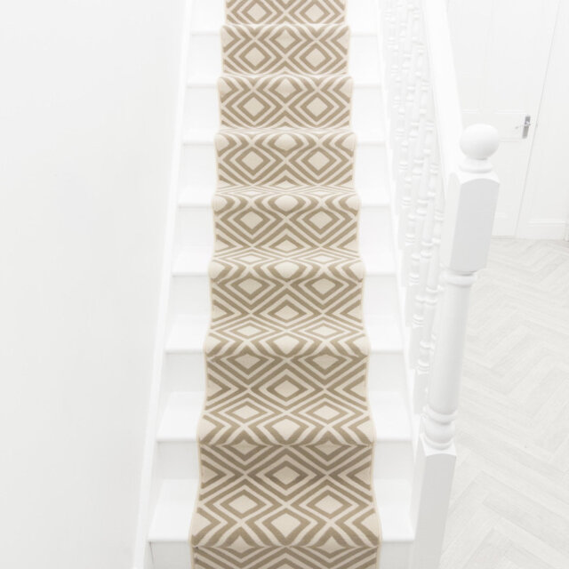 Kilim Beige Stair Runner – Soft & Durable Carpet Runner for Stairs & Staircases, Multiple Lengths