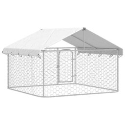 Dargan Outdoor Dog Kennel with Roof 200x200x150 cm