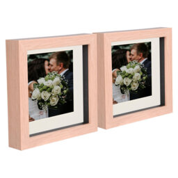 Shadow Box Picture Frame - Set of 2 with Mat