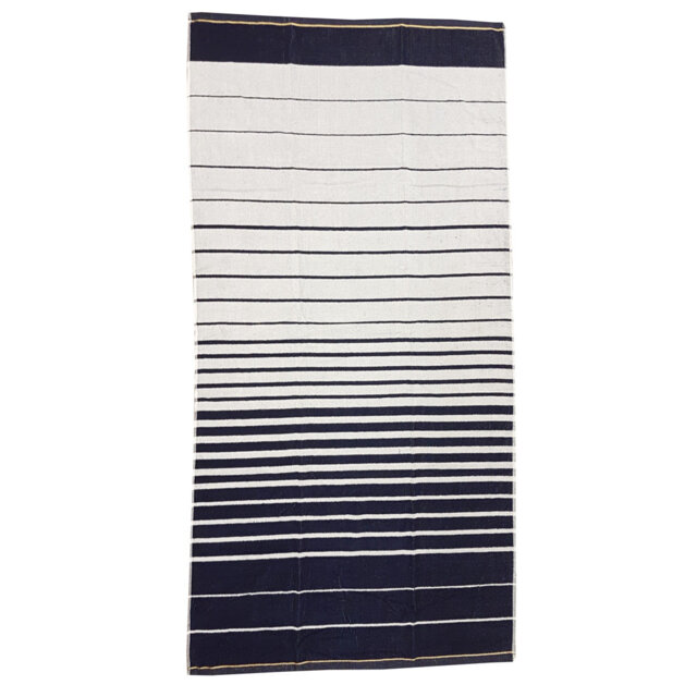 Navy stripes beach towel Egyptian Brittney