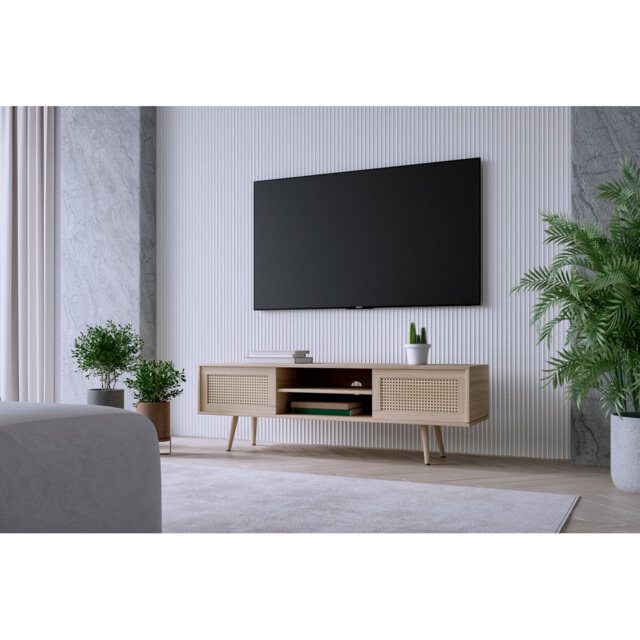 "Rattan Style Parmar TV Stand for TVs up to 65"""