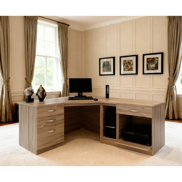 Brie L-Shaped Computer Desk