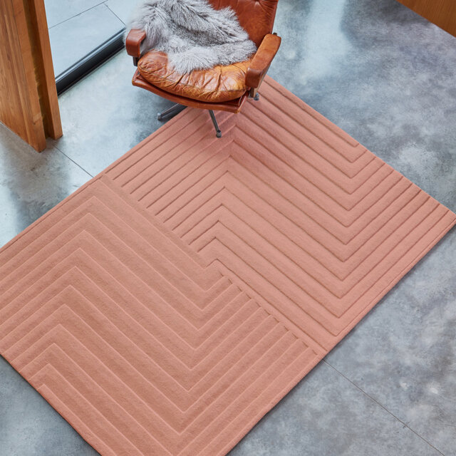 Xandra Hand Tufted Wool Pink Rug