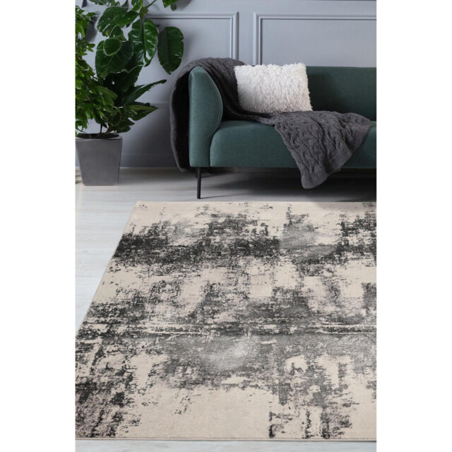 Abstract Marble Grey Area Rug 120x170cm