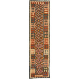 Handwoven Kilim Wool Red/Brown Rug