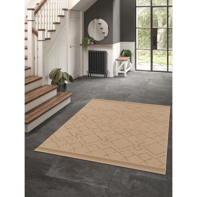 Vose Luxury Handwoven Beige Rug