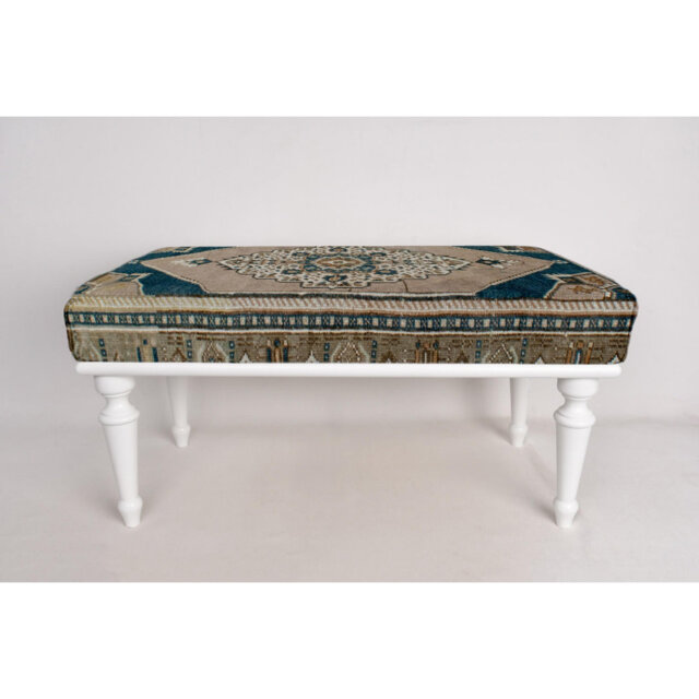 Cotton Upholstered Bench