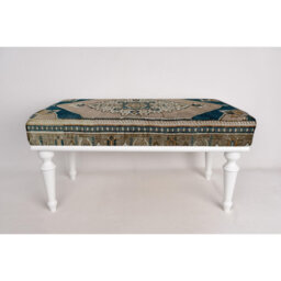 Cotton Upholstered Bench